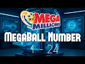 Random Number Between 1 and 24 Mega Millions gold MegaBall number Lottery