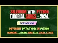 8 Different Data Types in Python What are Numeric String and List Data Types in Python