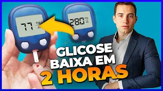 3 SEGREDOS PARA DIMINUIR A GLICOSE NO SANGUE EM 2 HORAS