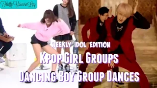 Download Kpop Girl Groups Dancing Boy Group Dances || WEEKLY IDOL EDITION MP3