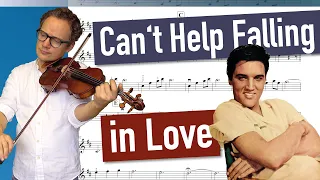 Download Can't help Falling in Love - Elvis Presley | Violin Cover | Playalong | Violin Sheet Music MP3