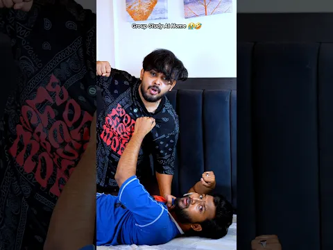 Group study at home 😭🤣 #aruj #comedy #relatable #friends