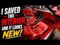 I restored the interior on this C3 Corvette without breaking the bank