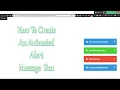How To Create An Animated Alert Message Box Using Html CSS