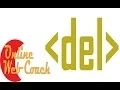 HTML Delete tag - Learn HTML