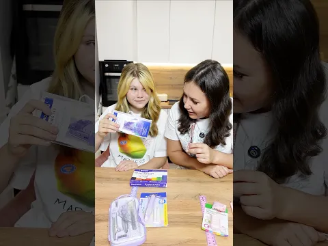 Канцелярия по цветам челлендж😂😂😂 #викаgo