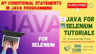 Java for Selenium Tutorials - Conditional Statements in Java Programming