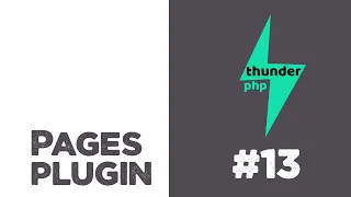 Pages plugin for thunderPHP Framework Saving images from editor Quick programming tutorial