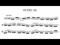 Bach - Cello Suite No. 3 in C Major, BWV 1009 (Score)