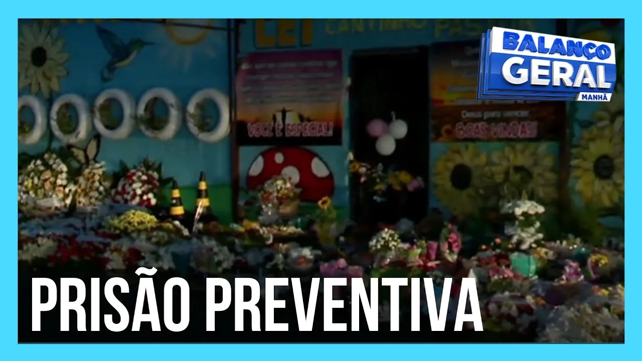 Homem que matou quatro crianças em creche em SC tem prisão preventiva decretada