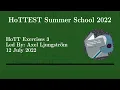 HoTT Problem Session 3 Identity types Axel -