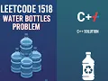 1518 Water Bottles CPP Leetcode Easy Question Basic Maths
