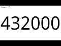 432000 Second Countup Timer