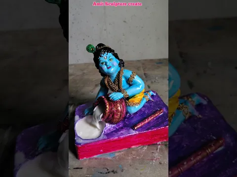 janmastami special Krishna murti making | little krishna murti making #janmashtami #krishna #Shorts