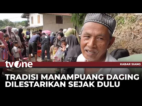 Tradisi Unik Manampuang Daging Kurban