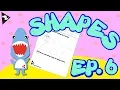 More Triangle Shapes Learning Shapes With Sharky Preschool and Kindergarten Worksheets