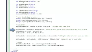 Visual Basic - Simple project using Addition operators