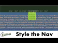 Style a Horizontal Navigation Menu with Drop-down Sub-menus