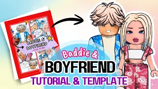 FREE Template 🎁 DIY Baddie & Boyfriend Couple Paper Squishy Tutorial 👄✨