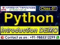 Python Demo Class 01 What is Python Python Programming Introduction Python Tutorial