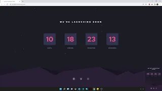 Launch countdown timer HTML5 CSS3 JS
