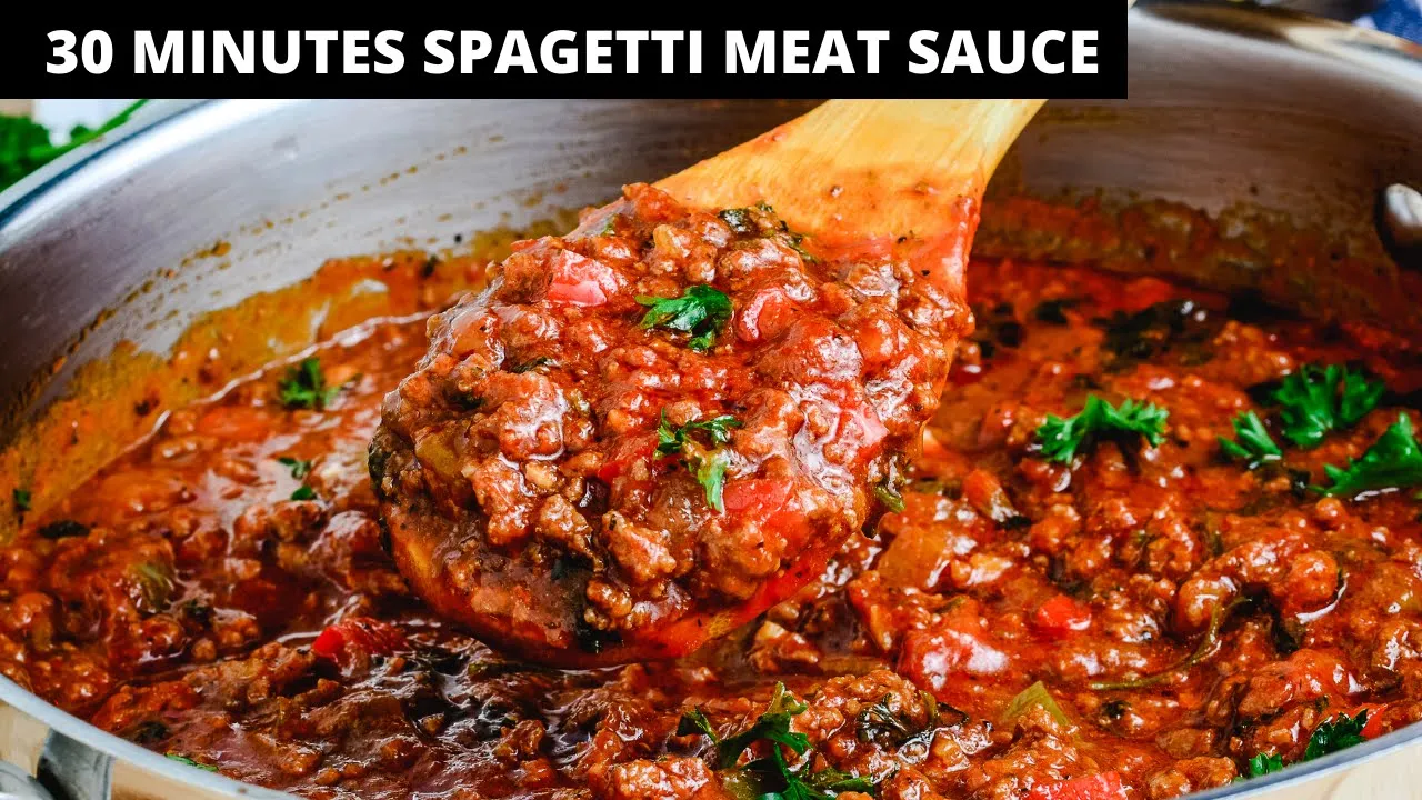 BEST EVER SPAGHETTI SAUCE - READY IN 30 MINUTES