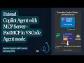 Build an MCP Server with Any API using VS Code Agent Extend Copilot Agent Part