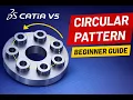 CATIA V5 Circular Pattern Tutorial Step-by-Step for Beginners