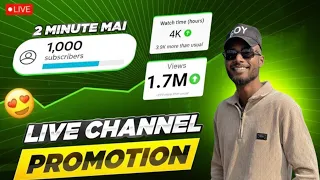 Live channel promotion 🤩
