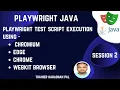 S Test Script Execution using Chromium Edge Chrome and WebKit Browser - Playwright Java