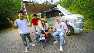 the most luxurious camping using a campervan 