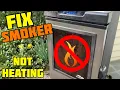 How to FIX Masterbuilt electric smoker not heating up Smoker not getting hot MES smoker