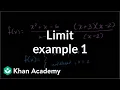 Limits by factoring Limits and continuity AP Calculus AB Khan Academy