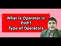 php operators hindi type of operator in php php operator part1 Hindi operator in php