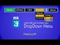 Learn CSS3 in Urdu - how to make dropdown menu simple easy