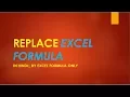 REPLACE Excel Formula In Hindi with Complete Details How to Apply This Excel Formula