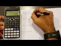 Quadratic Factorization Using Casio 570 EX Calculator