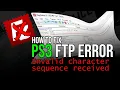 PS3 FileZilla FTP connection problem solved - log in to your PlayStation 3 via FileZilla