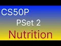 CS50 2024 Problem Set 2 Nutrition