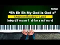 My God is good o Makossa praise piano tutorial Key C C F F makossa bassline