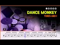Lv 03 Dance Monkey - Tones And I Pop Drum Cover with Sheet Music