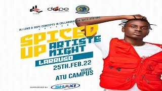 larrusos energetic performance atu spiced up artiste night