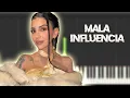 Download Lagu Naiara - Mala Influencia | Instrumental Piano Tutorial / Partitura / Karaoke / MIDI