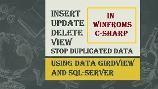 CRUD INSERT UPDATE DELETE VIEW WITH SQL-SERVER DATA GIRD VIEW IN WIN-FORMS C