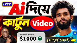 Copyright Free Cartoon Videos | Ai text to video | youtube channel without face and voice