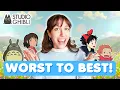 Lagu EVERY Studio Ghibli Movie! — Ranked Worst to Best!