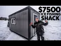 We built a 7500 Ice Fishing Shack