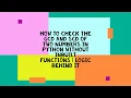NAIVE WAY HOW TO CHECK GCD AND SCD OF TWO NUMBERS IN PYTHON WITHOUT USING THE INBUILT FUNCTION