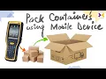 Packing containers with the Warehouse Management mobile app in D365 FO
