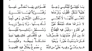 قصيدة وحيد لابن الرومي 